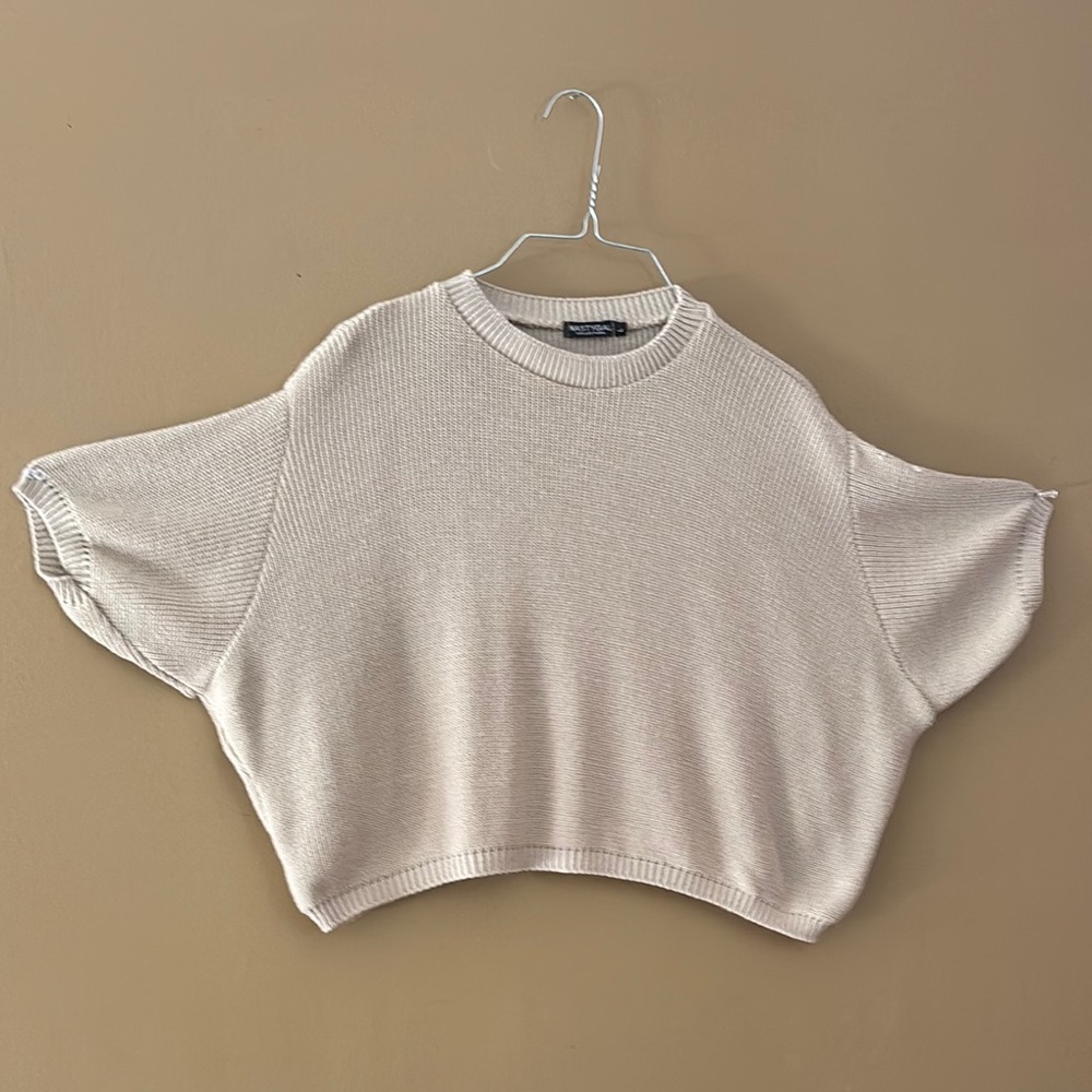 Nasty Gal Beige Knit Sweater